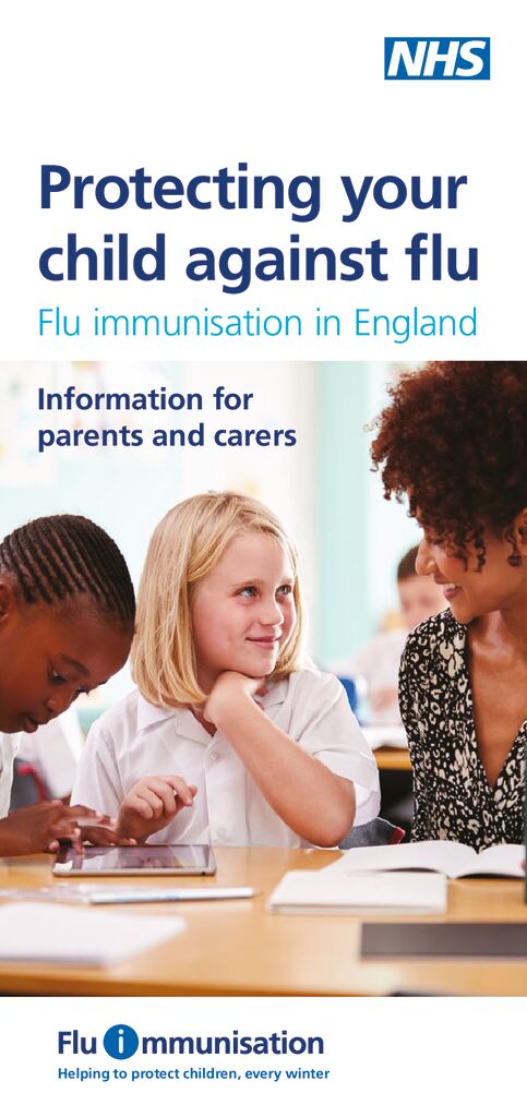 thumbnail of Primary School FLu Information