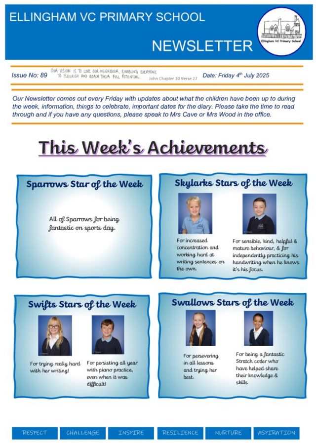 thumbnail of Ellingham Newsletter 4th July 2025