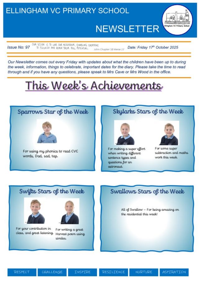 thumbnail of Ellingham Newsletter 17th October 2025
