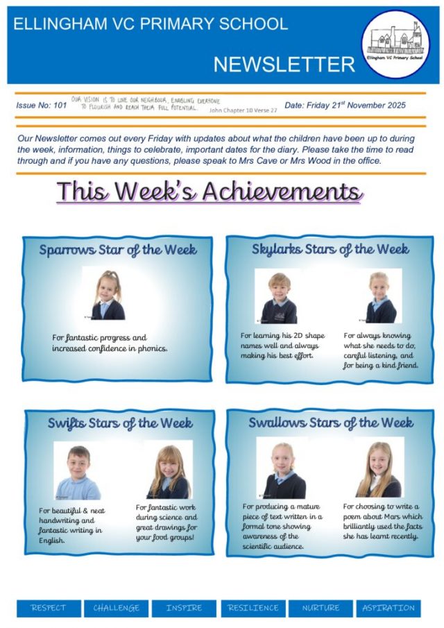 thumbnail of Ellingham Newsletter 21st November 2025