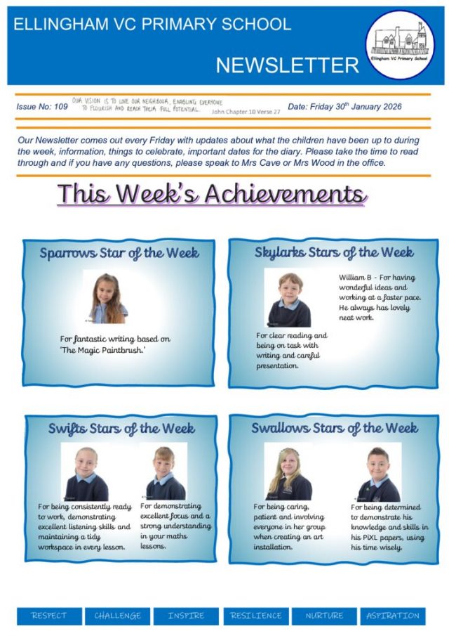 thumbnail of Ellingham Newsletter 30th January 2026