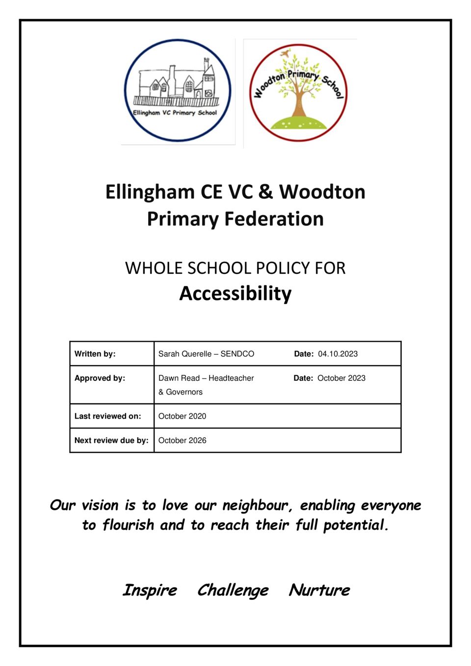 thumbnail of Accessibility Plan Oct 2023